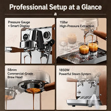 ITOP CMLC05 Coffee Machine 58mm Brew Head 1850W NTC Temp Control 9‑12Bar Optimal Pressure 4 Customizable Parameters 2L Tank