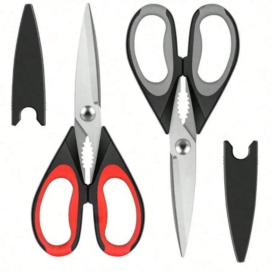 1 Set Heavy-Duty Kitchen Shears, Slicing Poultry Bones Grilling Versatile Culinary Shears, Stainless Steel Meat Shears ﻿