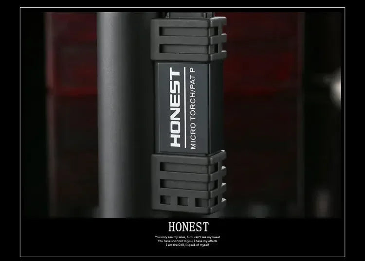 HONEST Creative Double Flame Welding Gun Gas Lighter Safety Lock Switch Jet Fire Open Fire Switching BBQ Kitchen Cigar Lighters