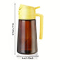 2-in-1 470ml Light Blocking Brown Oil Sprayer for Cooking Olive Oil Dispenser Bottle for Kitchen Oil Bottle Seasoning Tools