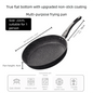 22/24/26/28cm Steak Frying Pan with Glass Lid Stone Skillet Cookware Muliti-Purpose NonStick Kitchen Cooking Tools