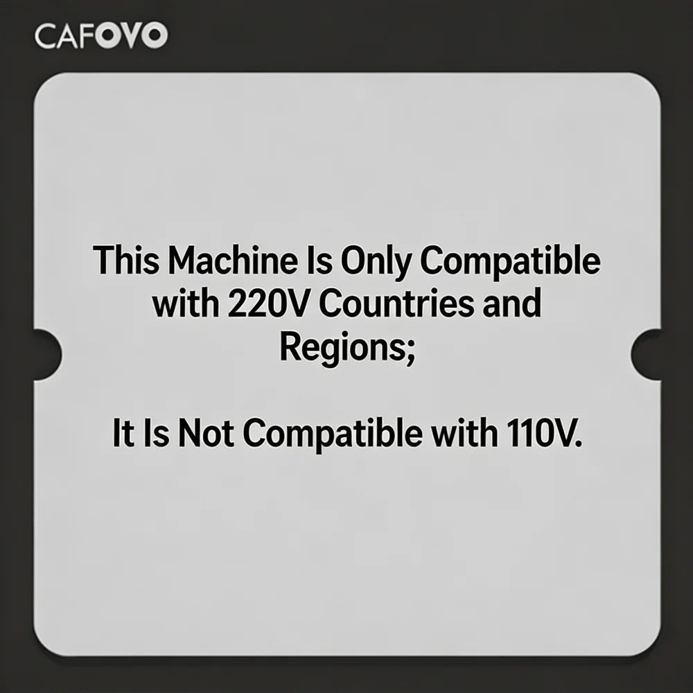 CAFOVO E120 Semi-automatic Espresso Machine ULKA Pump 9Bar OPV System 3 Boiler with OLED Display for Cafe Coffee Maker 220V