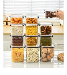1PC Grain Sealed Jar Coarse Cereals Storage Box Waterproof Refrigerator Fresh-keeping Box Large Capacity Kitchen Organizer Case