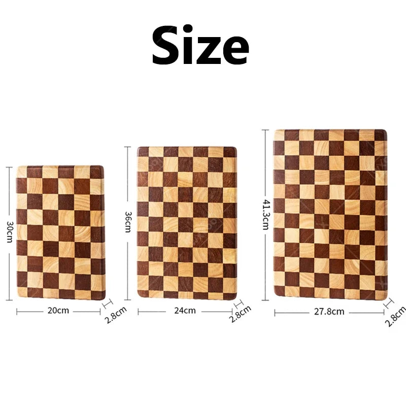 WXCOO Cutting Board Solid Wood Household Tray Mosaic Cutting Boards Wooden Cutting Board Mosaic Chopping Blocks Kitchenware