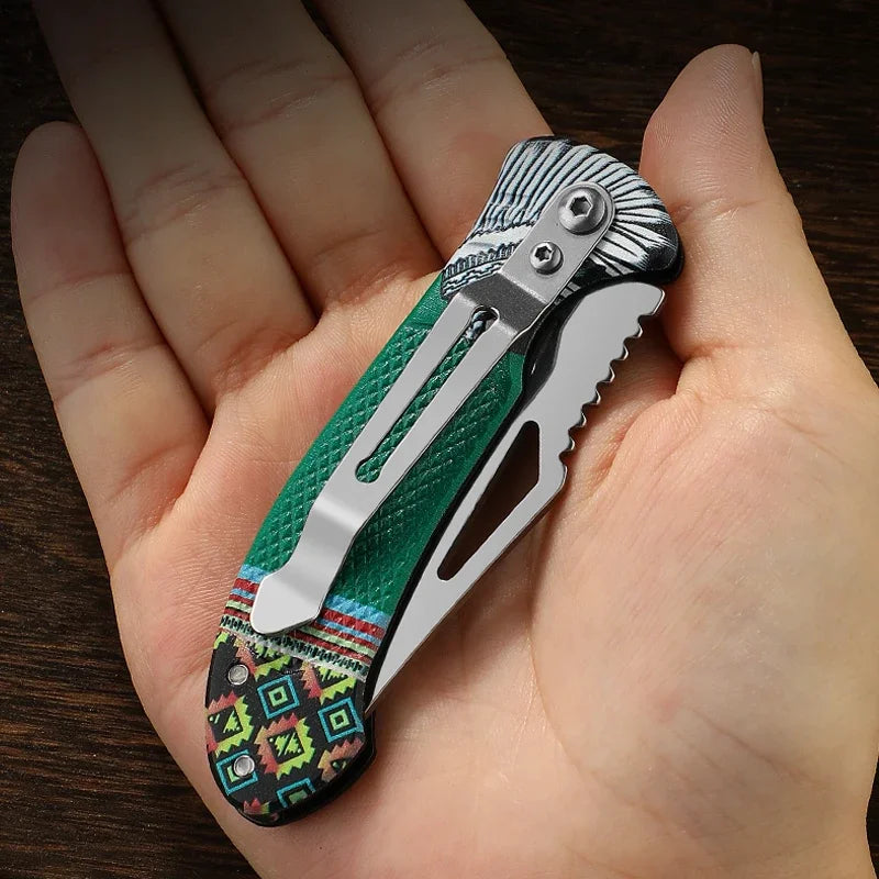 1Pcs Folding Knife Ideal for Eating Meat Cutting Fruit Roasting Sheep Made of Quality Stainless Steel Essential Kitchen Tool