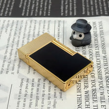 Gas Flame Lighter Metal Glossy Vs Matte Lacquer Cigar Accessories Smoking Cigarette Tools Includes Nozzle Adapter