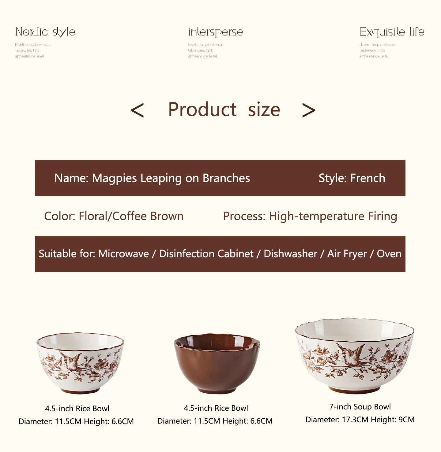 Retro Rose Household Anti-Slip full travel dish set is very luxurious luxury bowl kitchen dinner sets ceramic plates porcelain