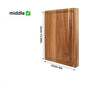 Beech Walnut Wooden Cutting Board Kitchen Chopping Block Cheese Meat Butcher Block - Durable Wood Cutting Board for Kitchen To