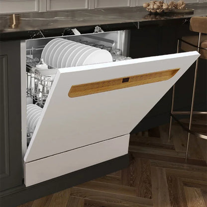Fully automatic built-in household sterilizing dishwasher, 12 place setting capacity, energy-efficient, sterilizing and washing