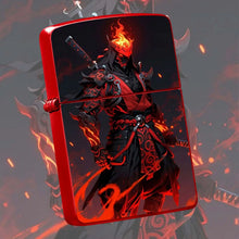 Trendy Cool Flame Samurai Themed Portable Lighter, Stylish Oni Decorative Accessory For Daily Use, Outdoor Camping, Candle And Incense Ignition, Ideal Unique Gift For Anime And Game Enthusiasts, Personalized Desktop Display C