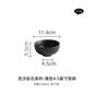 Black and white ceramic tableware, plates, plates, household eating bowls, soup bowls, high-end luxury Japanese tableware sets.