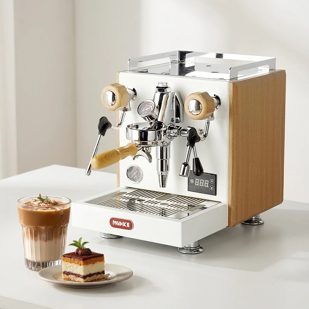 -For MC-17 Electric Stainless Steel Programmable Semi-Automatic Espresso Maker 12 Bars Pressure Household Outdoor Hotel Car Use*