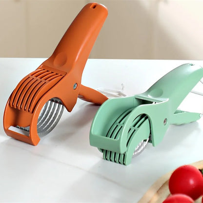 1/2Pcs Kitchen Tools Stainless Steel Vegetable and Fruit Slicer Multi Functional Salad Slicer Gadgets Home Kitchen Accessories