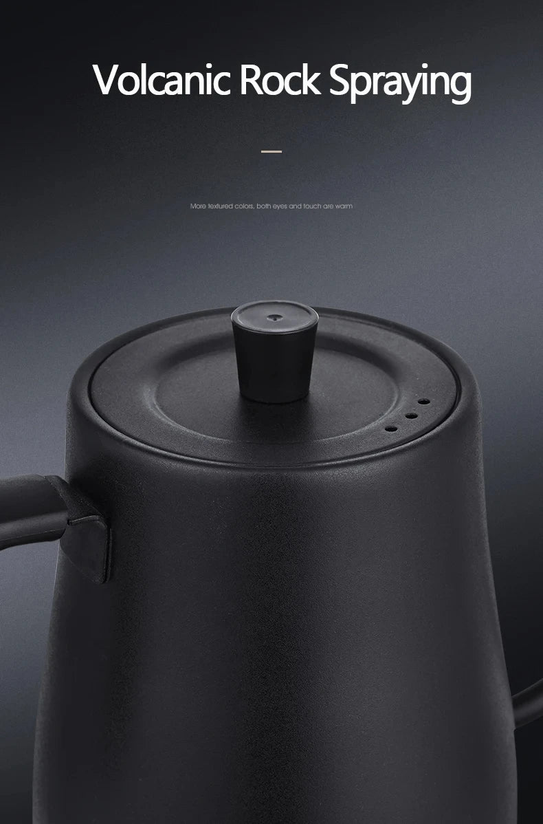 800ml Gooseneck Electric Kettle Hand Brew Coffee Pot Thermo Pot 304 Stainless Steel Teapot Smart Temperature-Control Water Jug