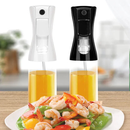 1pc Black Transparent Oil Spray Bottle for Cooking Kitchen Olive Oil Sprayer for Camping BBQ Baking Vinegar Soy Sauce