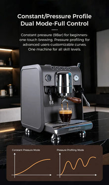 CAFOVO G3148E Commercial Espresso Machine Dual Boiler Rotary Pump TFT Pressure Profiling 9Bar PID Coffee Machine Café Barista