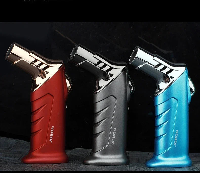 JOBON-Portable Cigar Lighter, Blue Flame, Direct Injection, High-end Cocktail Smoke Lighter, Home Outdoor Airbrush Men's Gadget