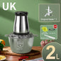 Electric Meat Grinder 2L Beef Meat Crusher 304 Stainless Steel Multi-Function Vegetable Slicer Food Chopper Kitchen Supplies