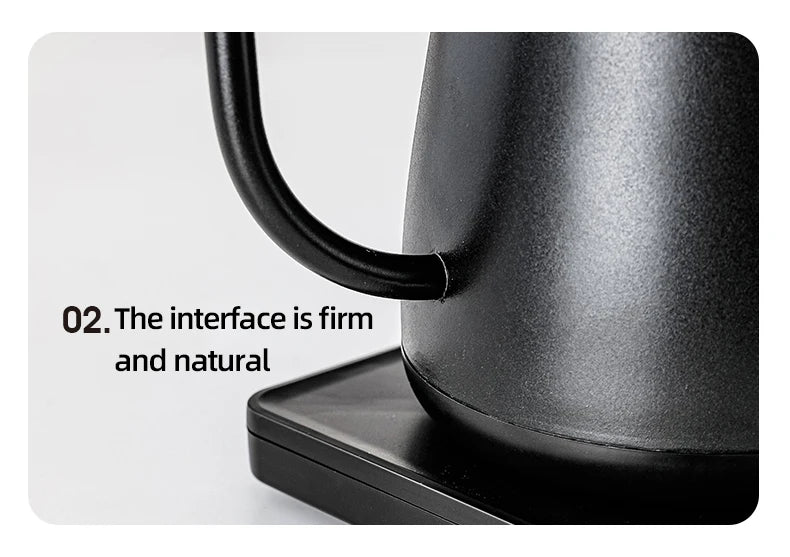110V/220V Electric Kettle 800ml Hand Brew Coffee Pot Gooseneck Jug Slender Mouth Teapot 304 Stainless Steel Liner Kettle 1000W