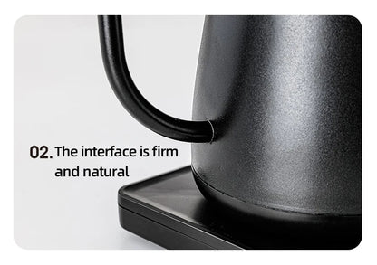 110V/220V Electric Kettle 800ml Hand Brew Coffee Pot Gooseneck Jug Slender Mouth Teapot 304 Stainless Steel Liner Kettle 1000W