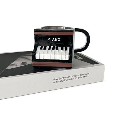 Resin Musical Instrument Coffee Mug Guitar Pattern Durable Coffee Cup Handcrafted Guitar Shaped Coffee Cup for Home Kitchen