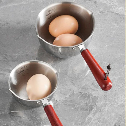 Stainless Steel Oil Pot Mini Soup Milk Pot Multifunctional Burning Oil Dripping Sauce Special Pot Hot Oil Pan Sauce Kitchen Pots