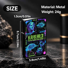 Cyber Style Kvrma Themed Lightweight Lighter, Trendy Print Of Statue Brain Hourglass, Portable Accessory For Daily Outdoor Multi Scenarios, Cool Unique Practical Item For Everyday Use And Festival Gift Giving A Humorous And I