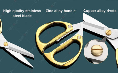 NEW Extended Kitchen Scissors Stainless Steel Chicken Bone Scissors Multi-functional BBQ Meat Cutting Scissor Knife for Kitchen