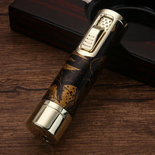 HONEST Windproof Metal Jet Flame Torch Lighter, Refillable Multi-Use for Cigar Welding Moxibustion Outdoor