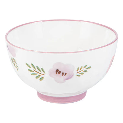 Flower, Underglaze Color, Ceramic Tableware, Bowl and Plate Combination