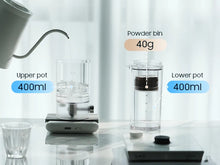MHW-3BOMBER Iced Coffee Maker 400ml Cold Brewer Portable Cold Brewing Coffee Kettle Glass Coffee Pitcher Summer Camping Tools