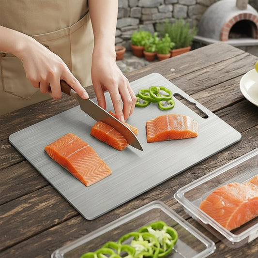 304 Stainless Steel Cutting Board Kitchen Household And Panel Mildew-proof Cutting Board Stainless Steel Cutting Board