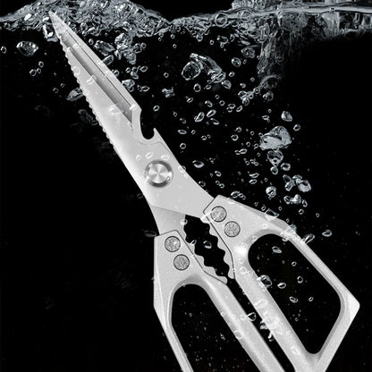 Kitchen Scissors Multi-functional Stainless Steel Aluminum Handle Household Scissors for Cutting Chicken and Fish Special Shears