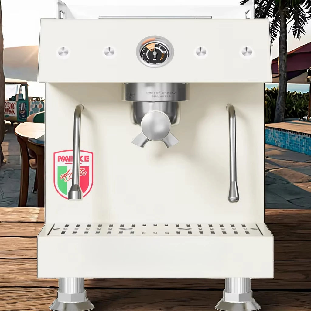 -For Electric Stainless Steel Eco-Friendly Espresso Coffee Maker 20 Bars High Pressure Pump Single Brewing Grinder*