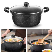 Maifan Stone Soup Pot Universal Two Ears Non-stick Kitchen Cooking with Lid Household Saucepan Stock Gas Induction Cooker