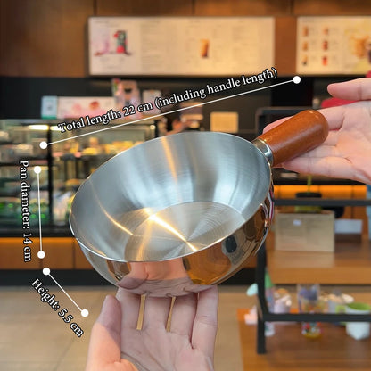 Stainless Steel Mini Milk Pan Multipurpose Portable Saucepan For Egg Frying Milk Heating Household Cooking