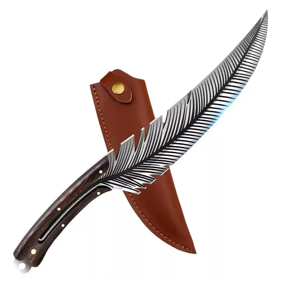 Stainless steel forged cooking knife, chef's knife, Longquan Xiaketang kitchen knife, feather bone cutting knife