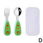 2Pcs Toddler Utensils Cute Toddler Feeding Spoon And Fork Set 304 Steel Cartoon Spoon And Fork Set