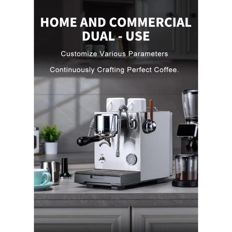 STLF High-quality hot-selling semi-automatic espresso machines, Italian pump coffee machines, home and commercial espresso