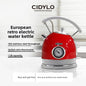 220V European Style Electric Kettle Vintage Red High Capacity ABCDFEG