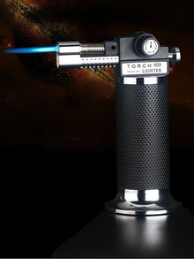 Gas Lighter Windproof BBQ Kitchen Cooking High Capacity Torch Turbine Lighter Spray Gun Jewelry Metal Welding Men's Gifts  Torch