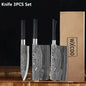 WXCOO Stainless Steel Durable Chef Knife Set Meat Cleaver Fruit Slicing Handmade Forged Kitchen Knife Butcher Knife Scissor