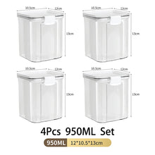 1-5PCS Sealed Jars Large Capacity Waterproof Transparent Scene Kitchen Candy Dried Grain Storage With Lid Fridge Storage Tank