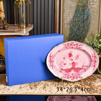 Italian Ceramic Mug Plate Tableware Afternoon Tea Coffee Cup And Saucer Kitchen Accessories Western Food Tableware Set