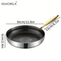 316 Stainless Steel Frying Pan Wok Non-stick Honeycomb Pot Home Steak skillet Gas Stove Induction Saucepan Kitchen Cookware