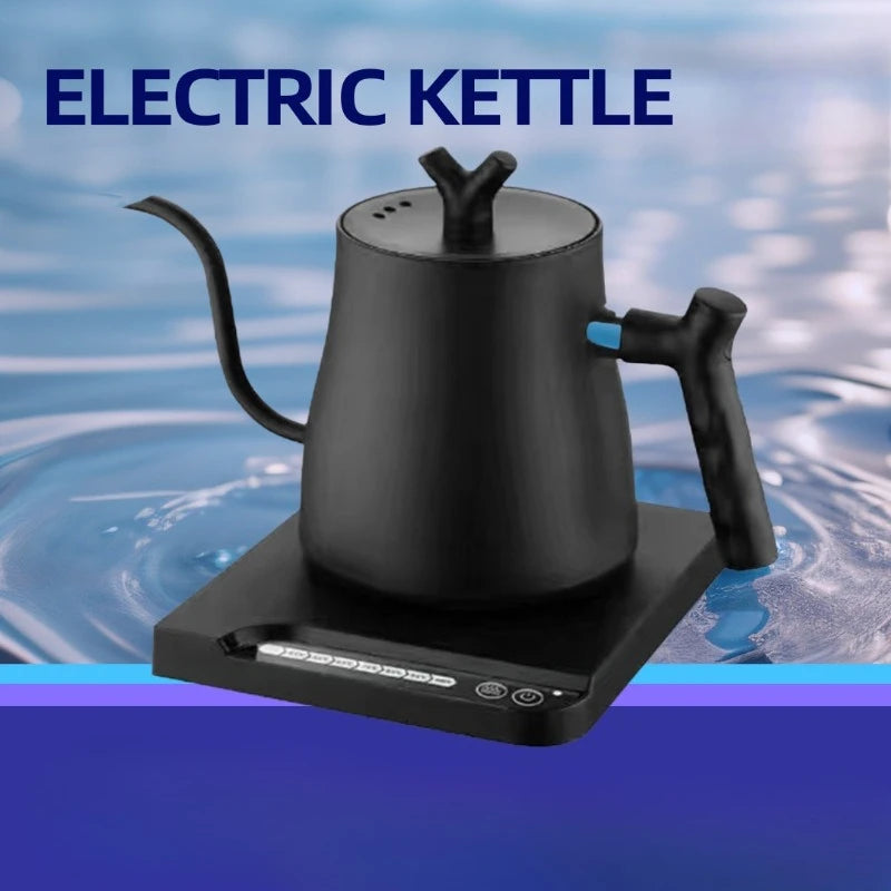 1L Gooseneck Electric Kettle, Auto-Thermostatic Pour-Over Coffee&Tea Water Heater & 7-Temp Control (45-100°C) for Home/Hotel Use