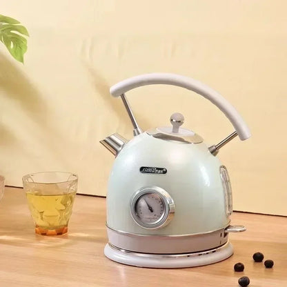 220V-240V Electric Water Kettle 1.8L 1800W 304 Stainless Steel With Thermometer Electric Boiling Coffee Tea Pot