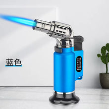 Metal Windproof Turbo Gas Lighters Welding Torch Kitchen Cooking Adjustable Flame Powerful Spray Gun Cigar Lighter For Men Gifts