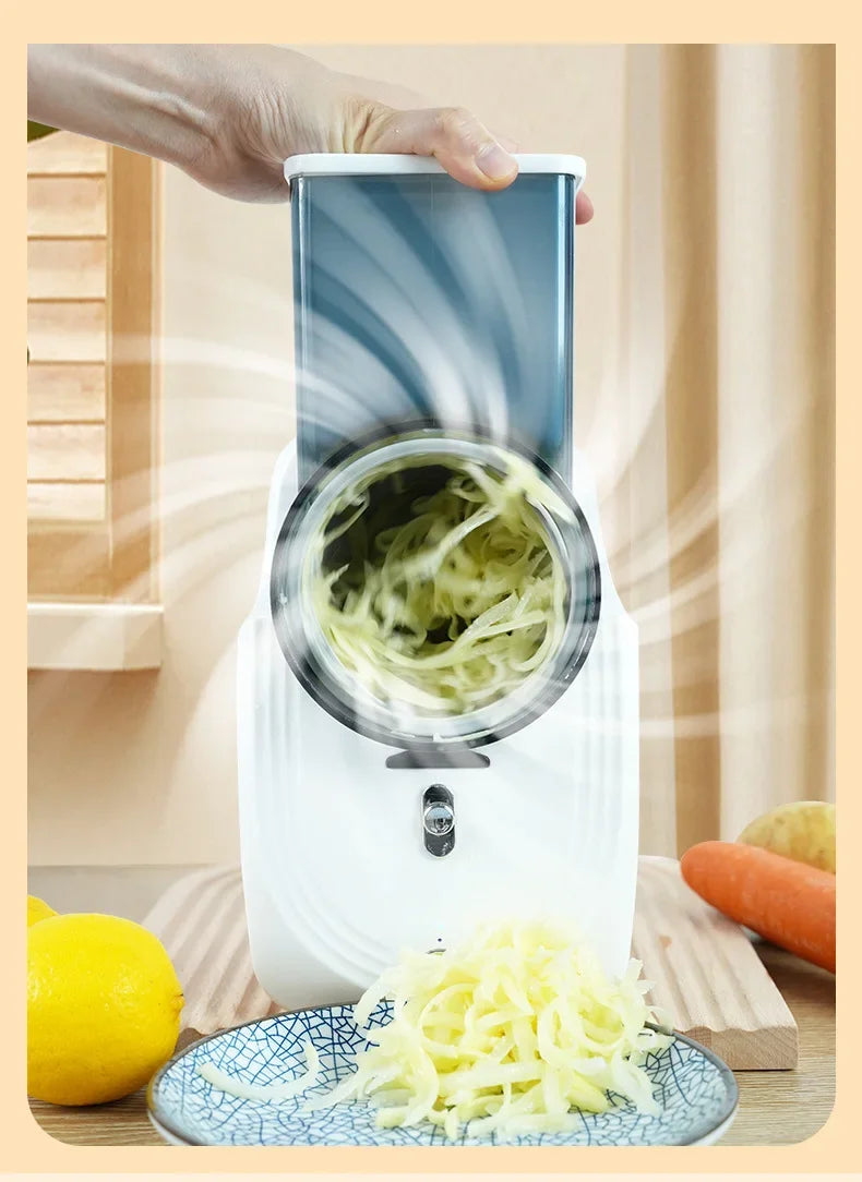Household Multi-function Vegetable Cutter 1PC Kitchen Electric Vegetable Cutter Vegetable Slicer Shredder Automatic