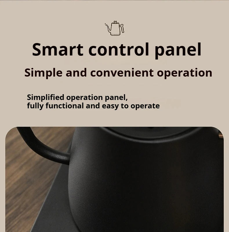 V60 1000W Fast Electric Kettle, 1L Capacity, 304 Stainless Steel, One-Touch Boil & Dry Burn Protection